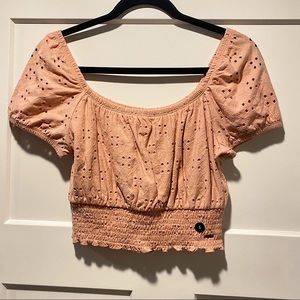 Hollister Off Shoulder Crop Top